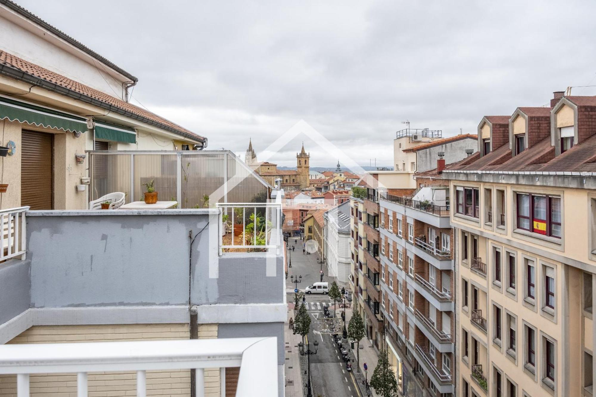 Apartament Atico Quintana II - Con Terraza, En El Centro Con Wifi Y Garaje Oviedo Zewnętrze zdjęcie